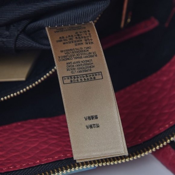 NWT BURBERRY LONDON GRAINY LEATHER CHECK MEDIUM DEWSBURY TOTE  BAG - Picture 4 of 8